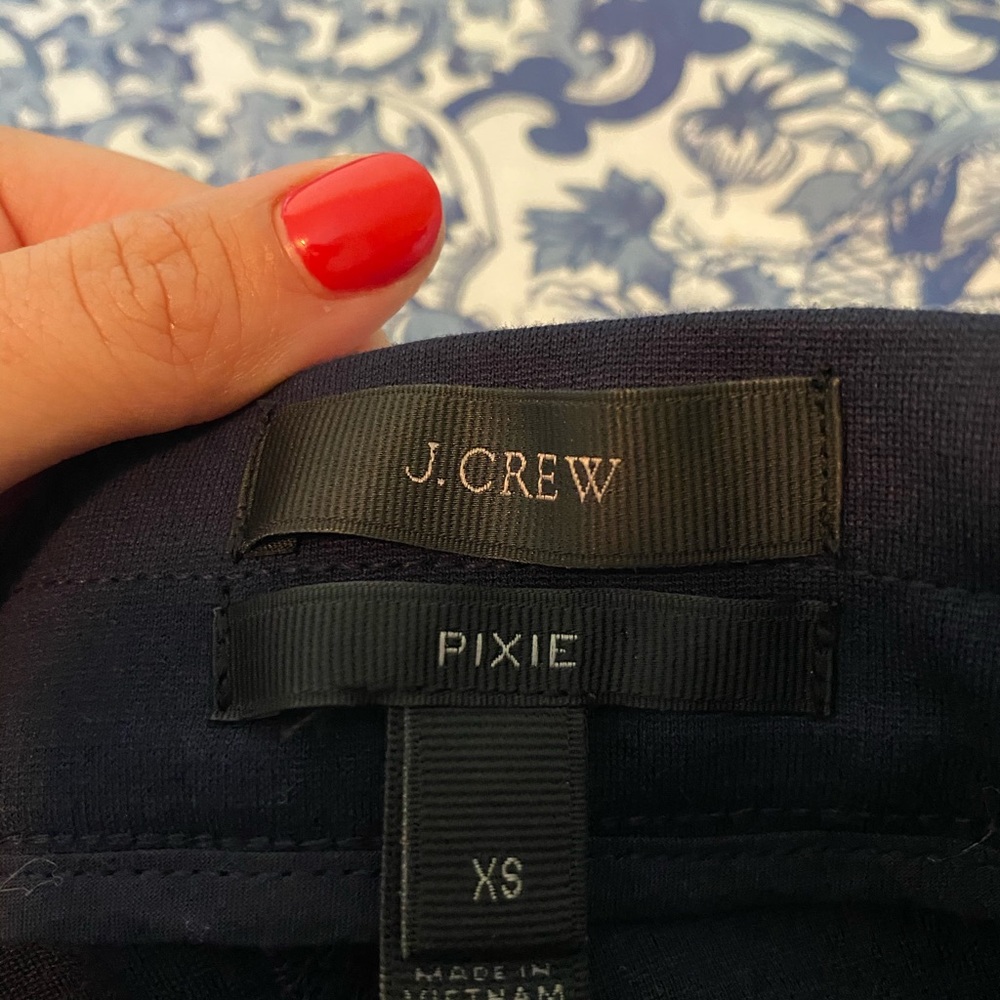 Jcrew Navy Pixie Pants - image 3
